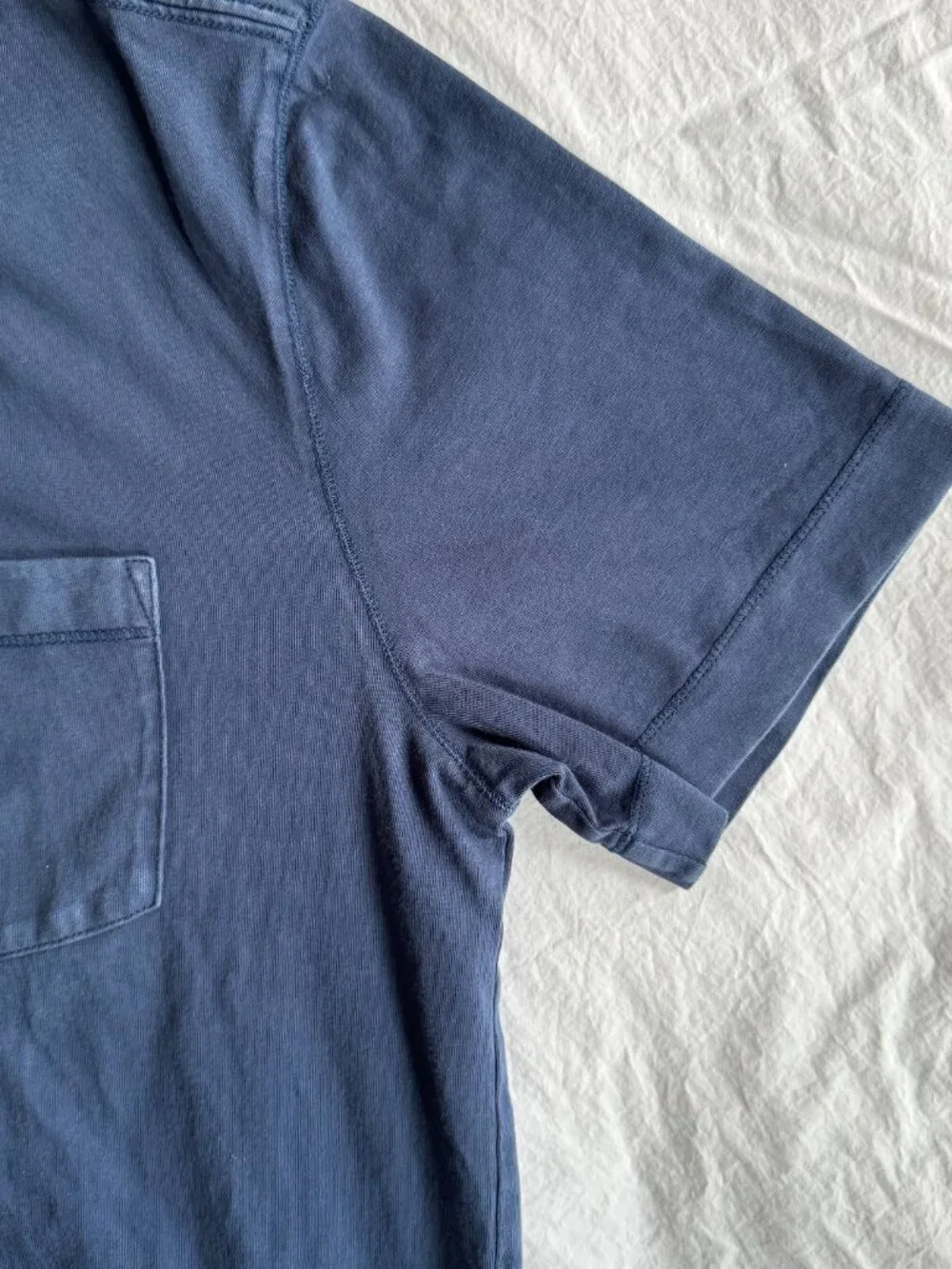 Mens M 100% Cotton Banana Republic Navy Basic Tshirt